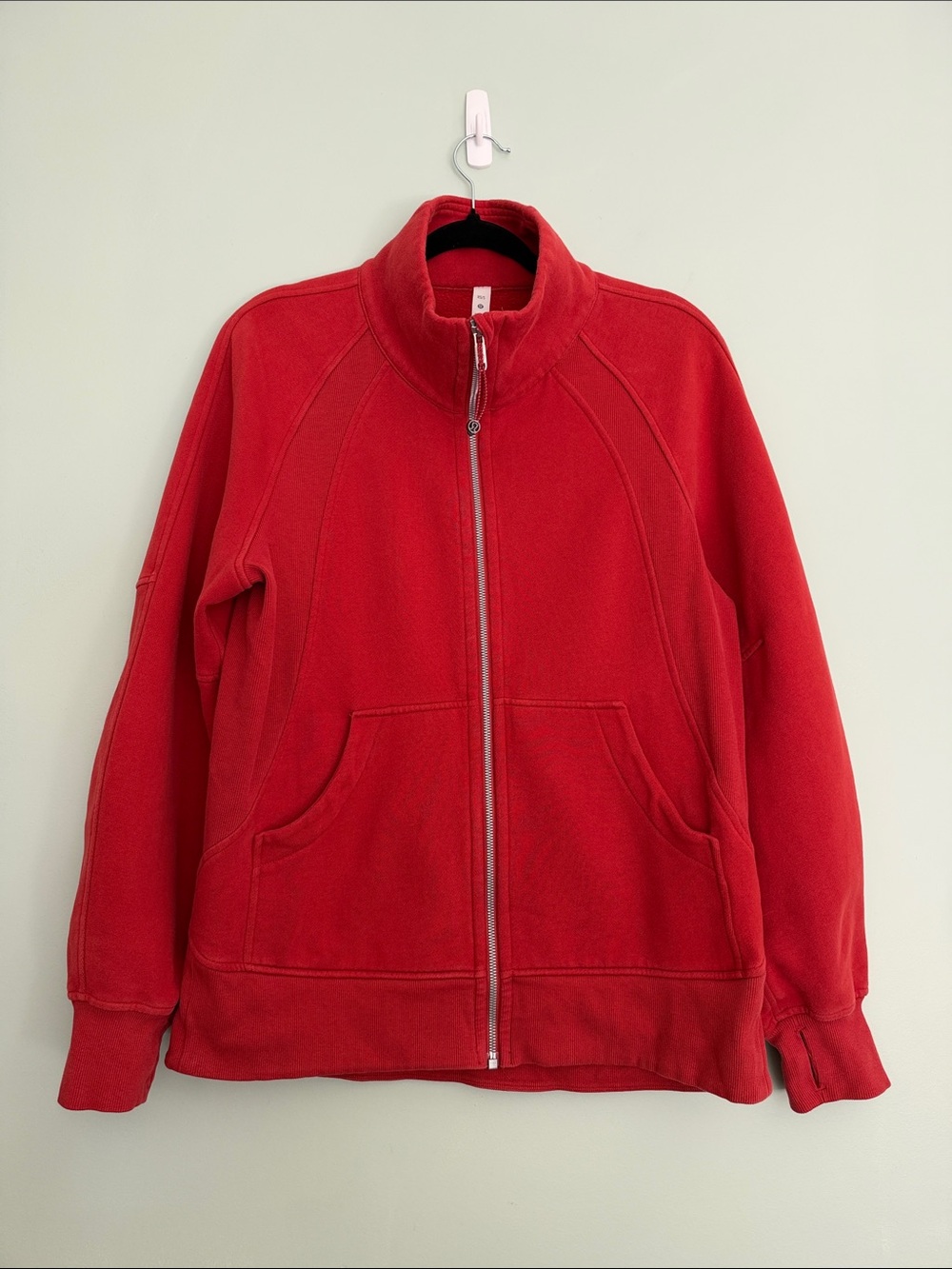 Lululemon Funnel Neck Zip in Orange (Size XS/S)